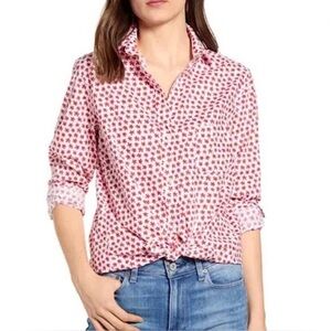 Grayson Red Floral Print Button-Down Shirt